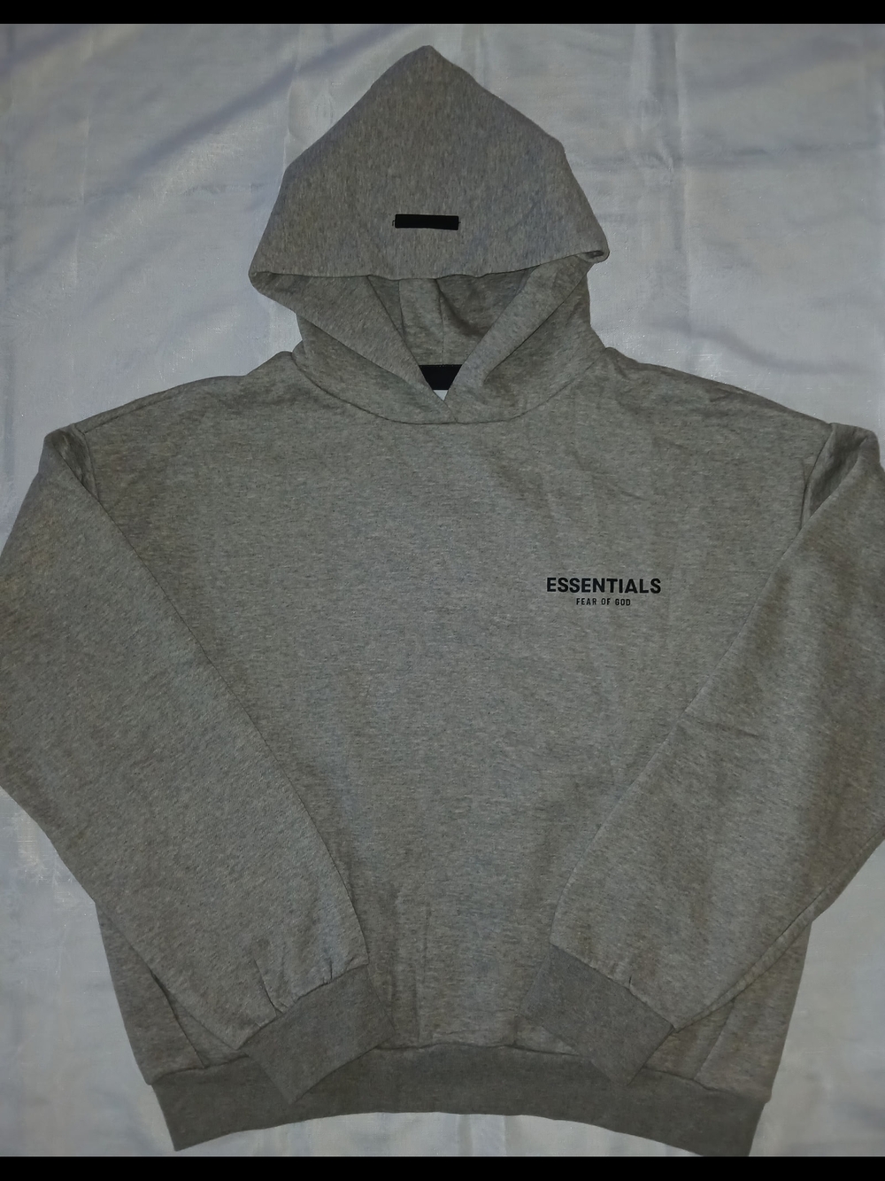 Essentials Fear of God Men's Gray Hoodie Sweatshirt